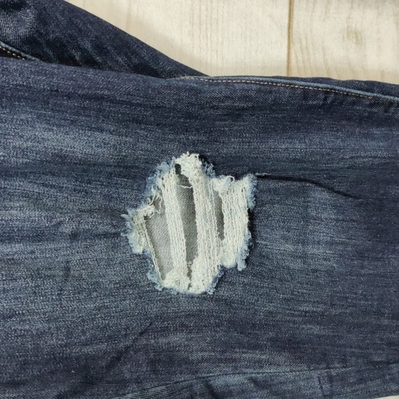 Sonoma Dark Wash Distressed Ankle Skinny Jeans, Size 24W Short - Picture 6 of 15